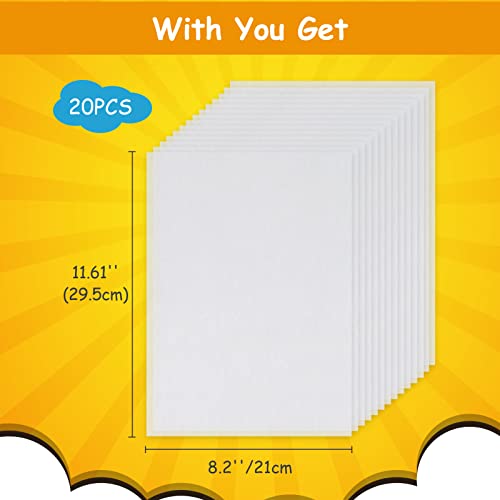 Csyidio 6 Pieces Shrink Paper Sheets - Image 2