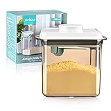 【Multifunktionale Aufbewahrung】: Diese Milchpulver box kann als Entwöhnungstopf, Formelspender, Baby-Entwöhnungstopf, Hundefutterspender, Süßspender, Tee-Kaffee-Zuckerkanister, Keksdose, Snack-Töpfe usw. verwendet werden. 1700 ml bis 600 g Milchpulver; 2300ml bis 800g Milchpulver. Leicht zu reinigen: Abnehmbare Deckel und ein Design ohne Totwinkel machen das Waschen in allen Aspekten einfach und hinterlassen keine Rückstände. Silikondichtung ist spülmaschinenfest, andere Teile von Hand waschen.