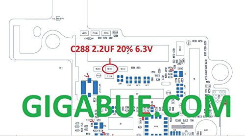  GIGABUE C288 Capacitor 2.2UF 20% 6.3V IC Chip Integrato per Scheda Madre iPhone 5 5S