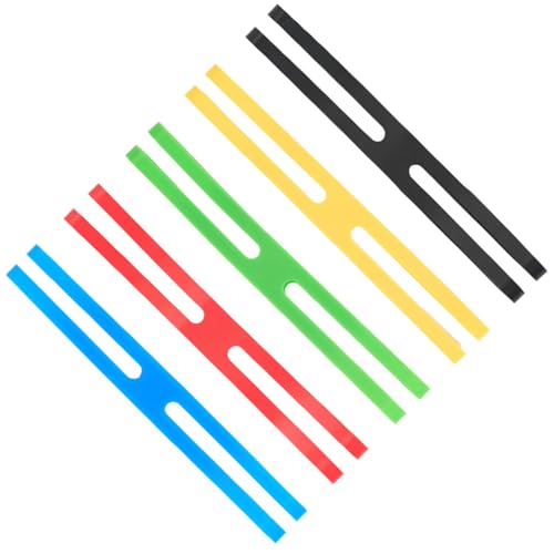 LIURONGNI 5 bandas de goma de silicona de varios colores, bandas elásticas de goma para envolver bolsas