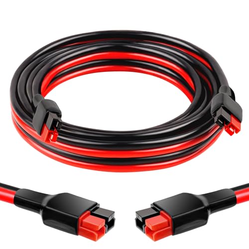 XRDS -RF 10AWG Anderson-Style Extension Cable 6FT, Anderson-Style 30A Connectors, Tinned Copper with PVC Jacket, Power Connect/Disconnect for Solar Panels, RVs, and Battery Systems