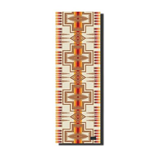 Pendleton x Yune Yoga 6mm PER Yoga Mat Premium All Purpose Exercise and Fitness Mat, Eco-Friendly, Extra Thick, Non-Slip, Anti-Tear (Pilot Rock) (HardingTan)