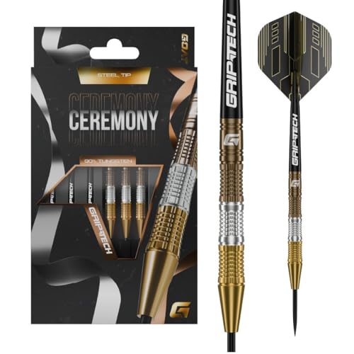 GOAT - Ceremony 90% Steeldarts 22 G Dartpfeile inkl. 3 Barrels 3 Flights & 3 Shafts