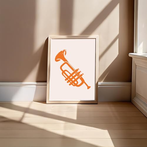 Image of BLINKART Jazz Music Aesthetic Modern Art Walls With Frame | Natural Wood Texture | Living Room Bedroom Office Wall Decoration | Poster Home Decor Frames Wall Bedroom | 12x8 Inches (D580)