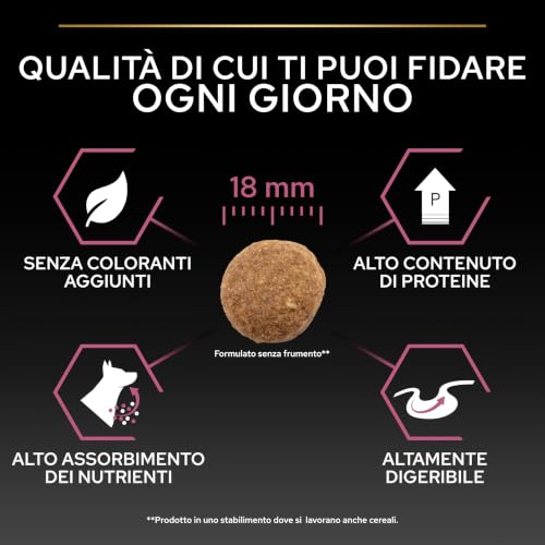 Purina Pro Plan - Medium Adult Sensitive Skin Chien, Saumon - Sac de 14 kg - 6