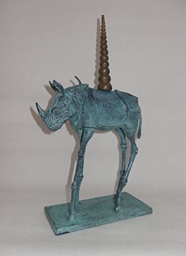 Ka Design Fine Pure Bronze Surrealism Sculpture, Rhino, Salvador Dali #TOP7