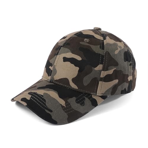 Bella Accessori Cappello Baseball Uomo Mimetico – Berretto Sportivo Regolabile in Cotone – Cappellino Casual per Outdoor, Escursionismo, Pesca, Caccia, Primavera Estate Modello A