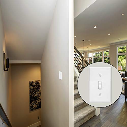 Enerlites 4-Way Toggle Light Switch, Four Way, Side Wiring, Copper Wire Only, Grounding Screw, Residential Grade, 15A 125Vac 60Hz,Ul Listed, 84150-W, White #TOP3