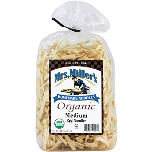 Mrs. Miller s Homemade Organic Egg Noodles, Medium, 12 OZ (Pack of 1)