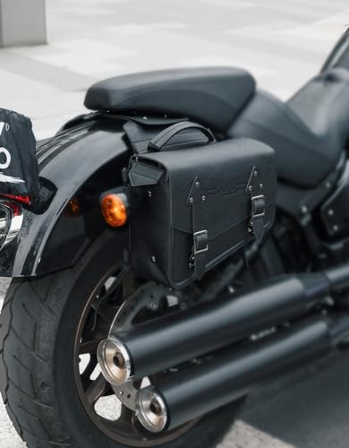Kemimoto Motorcycle PU Leather Saddlebags