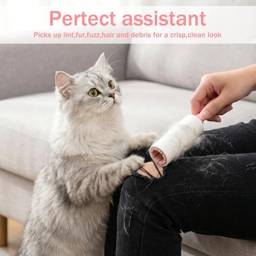 48 Pcs Bulk Mini Lint Roller for Pet Hair and Clothes Lint Roller Travel Size Removers Sticky Removing Tool for Travel, Gift Bags, Furniture, Car Seat - 4