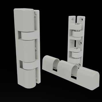 Keneth 2 Pieces WHITE 90 Mm Pvc Pimapen White Quick (FAST) Door-Window Hinge