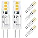 Price comparison product image G4 LED Light Bulbs, 2W, 180lm, 20W Halogen Bulb Equivalent, Warm White 3000K, DC/AC 12V, Non-Dimmable(6 Packs)