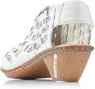 Amazon.com | Rieker Slingback Women's 46778 Low Shoes, Weiß