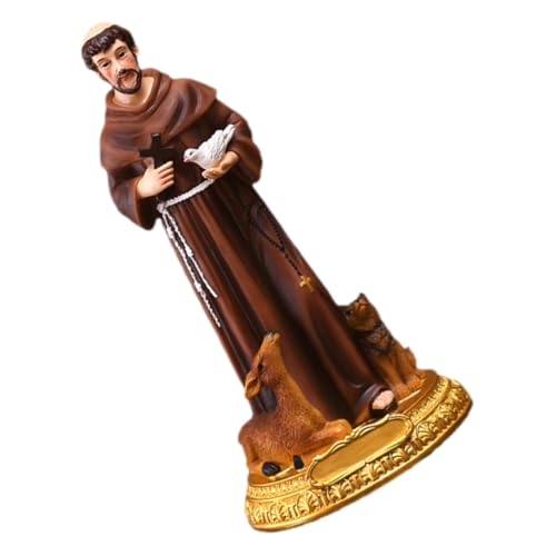 Figurine Catholique Résine Base Plate Stable Décoration Unique - 2