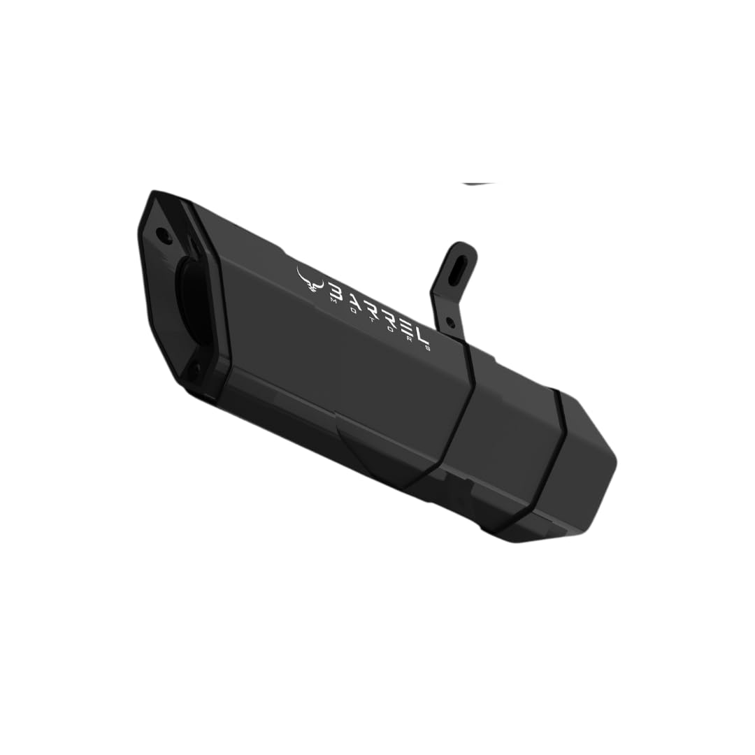 Barrel Exhaust Rogue 2.0 for KTM Duke 390 BS4, Black Stainless Steel Performance Motorcycle Muffler with Removable DB Killer, Link Pipe Included-image-19