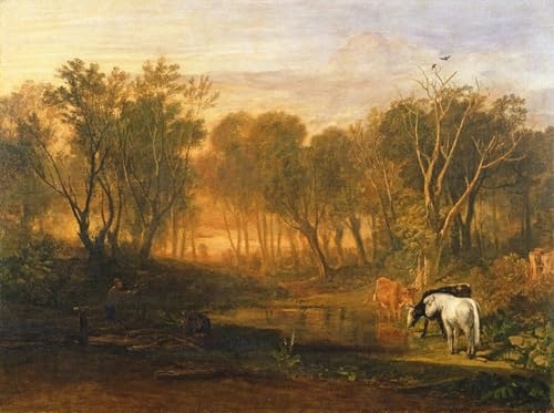 Tableau Impressions d'art Mural la forêt de Bere William Turner Décoration Chambre 60x90cm