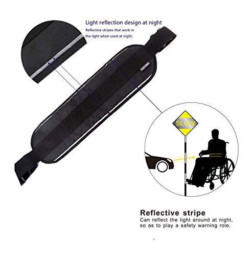 Wheelchair Seat Belt Safety Belt Fixed Elderly Belt Constrained Bands With Adjustable Straps Patients Cares Safety Harness Chair Waist Lap Strap For Elderly (Black) #TOP2