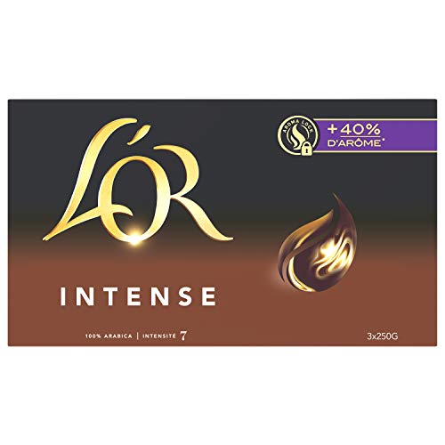 L'Or Café Moulu Intense, 3 x 250g