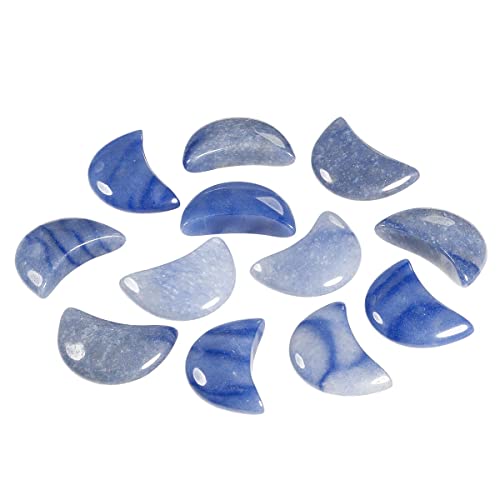 KYEYGWO 5pcs Hand Carved Half-Moon Palm Pocket Stones - Image 3
