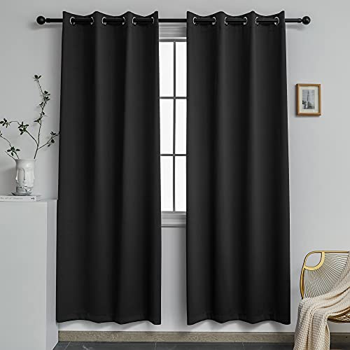YGO 100 Percent Blackout Curtains for Bedroom Living Room Thermal Insulated Innovated Microfiber...