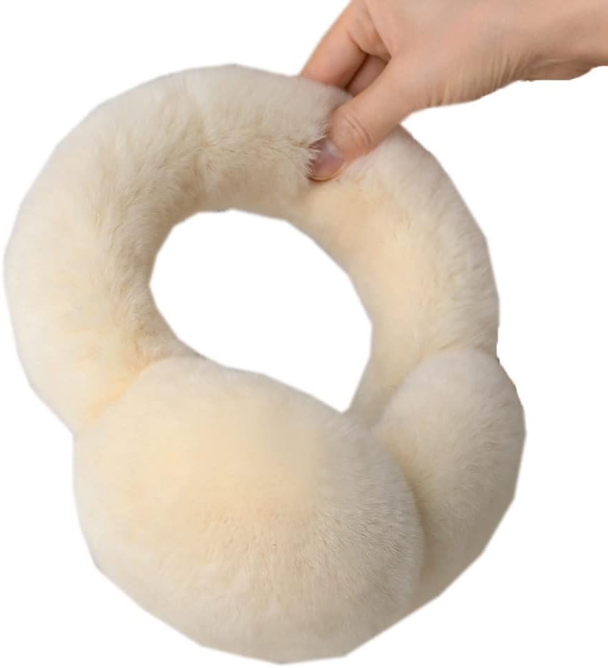 Cute Rabbit Hair Earmuffs, Winter Warm Ear Covers Women Folding Ear Muffs Cold Weather Earmuffs Ear Warmers