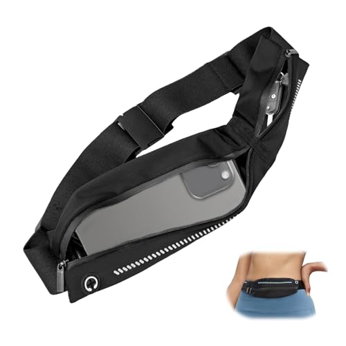 Laufgürtel für Handy wasserdichte Bauchtasche Herren Damen Lauftasche Running Belt Sportgürtel Handytasche Joggen Handyhalterung für Drinnen und Draußen Joggen Fitness Radfahren und Reisen Laufgurt