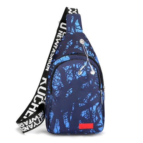 Crossbody Bags for Women Men, Sling Bag Bakpack Fanny Packs Chest Shoulder Purses Daypack for Outdoors Hiking Travel Cycling