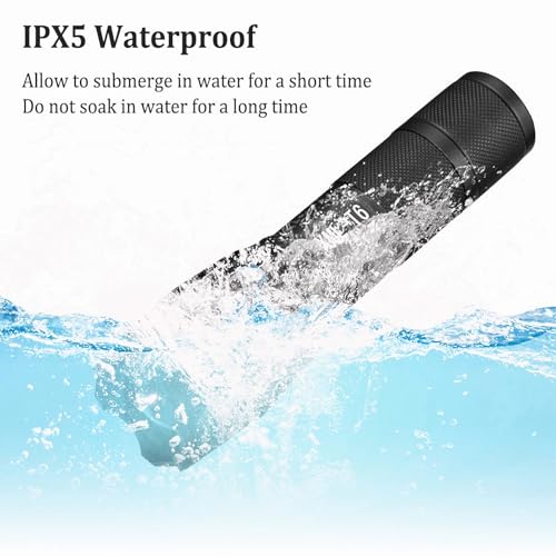 Image of T6 Zoomable Aluminum LED Flashlight, Super Bright, Portable Torch, Powerful Emergency Flashlight has 5 Modes, Outdoor for Camping, Hiking, Fishing, Tactical Handheld Torches (Battery Powered-125MM)