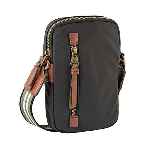 Sac pour téléphone portable camel active Bari noir en bandoulière pour homme et femme