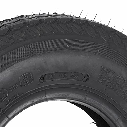 R&CO DOT2022 – Ruota Completa Per Rimorchio 4.00-8 / 4.80-8 – 4x100, Foro Centrale 63 Mm