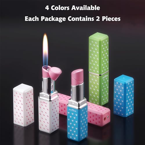 Encendedor Labial Cute Lipstick, Pack de 2, Recargable, Rojo miniatura 7