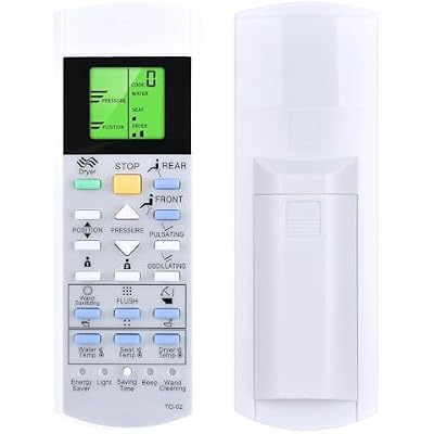 New Replacement Remote Control Fits for TOTO Washlet C5 Bidet Toilet Seat SW3084#01, SW3084#12, SW3083, SW3083#01, SW3046, SW3046#01, S500E, S550E, SW3056#01