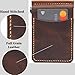 Toros Craft Handmade Slim Money Clip Wallet, Leather Credit Card Holder, Wallet For Men, Minimalist Cash Front Pocket Wallet, Genuine Leather