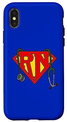 Super Nurse Funny Superhero Nurse Coque pour iPhone X/XS