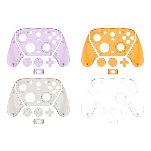 Gamepad Housing Front Faceplate for Replacement Controller Shell Cover Clear Plate Cover Controller Shell Case Replacement Gamepad Housing Front Faceplate Scratchproof Clear Plate - Image 8