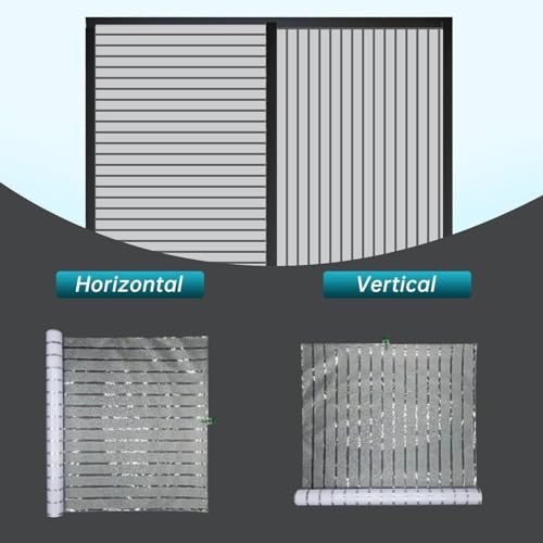 Image of CREON Frosted Window Film Privacy Sticker (12 x 100 Inch) Non Adhesive Vinyl Removable Static Cling UV Protection Striped Pattern for Home Office