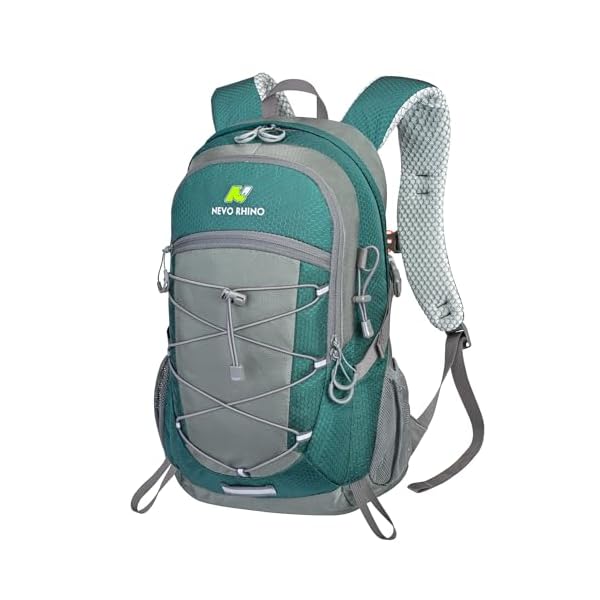 N NEVO RHINO Hiking Backpack 20L Water Resistant Outdoor Day Pack,Lightweight Travel Small Backpack for Men Women