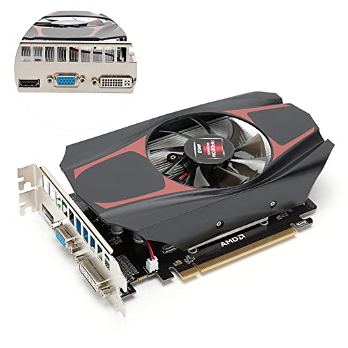 Dpofirs Professional Hd7670 1Gb Ddr5 128Bit Gaming Graphics Card,Low Noise Video Memory Card, 650Mhz Core Frequency,With Pci Express 2.0 Graphics Card Slot #TOP4