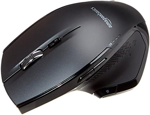 Amazon Basics Full-Size Ergonomic Wireless Mouse with Fast Scrolling