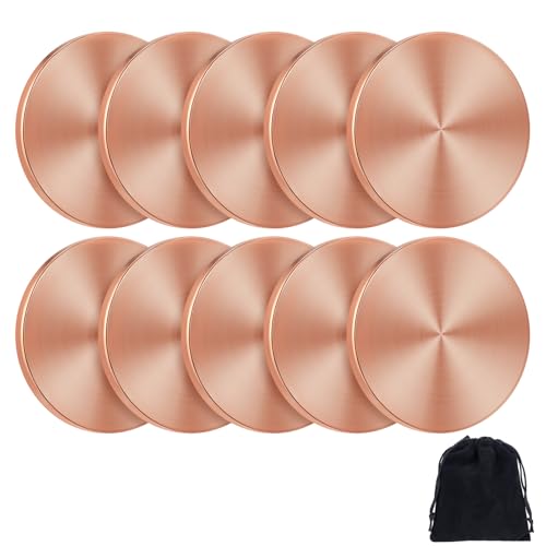 Otoolling 10 Pcs Copper Round Discs 1-1/4