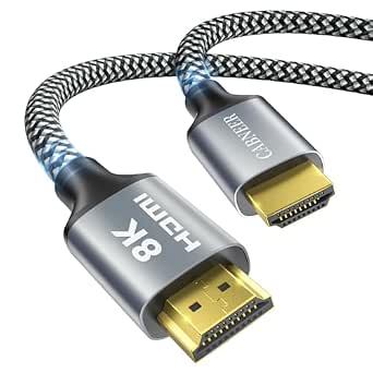 8K HDMI Cable 20 ft, 48Gbps High Speed HDMI 2.1 Cable, Braided