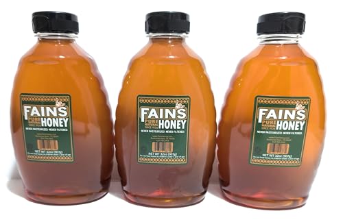 Miel Natural Cruda Fain's 32oz Botella Pack de 3 miniatura 1