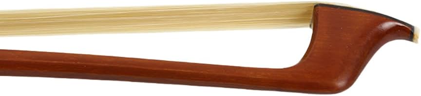 1/4 Cello Bow Brazilwood with Silver-Threaded Black Leather Ebony Double-Eyed Inlay Professional Grade for beginner Balanced & Responsive for Clear Sound