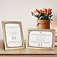 Giftgarden 7 Stück Gold Bilderrahmen DIN A4 Set für 21x29,7 CM Fotos und Bilder, Fotorahmen Collage für Kunstwerke Zertifikate Dokumente - Wand- oder Tischaufsteller