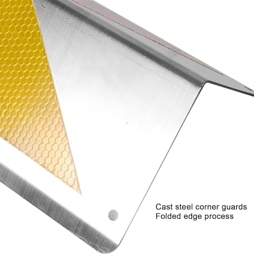 Poteau de protection d'angle réfléchissant pour sécuriser un atelier