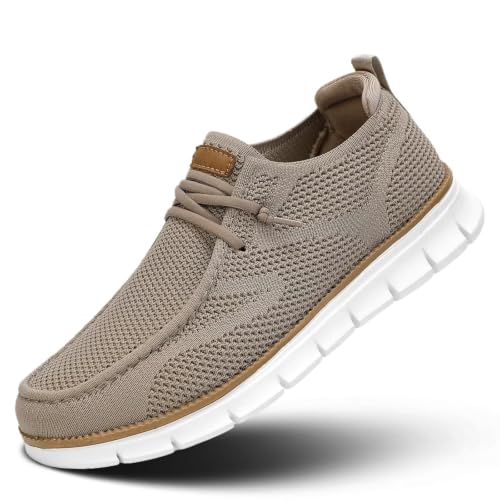 Image of Socviis Mens Slip-on Loafers Comfortable Boat Beach Shoes Mesh Casual Walking Sneakers