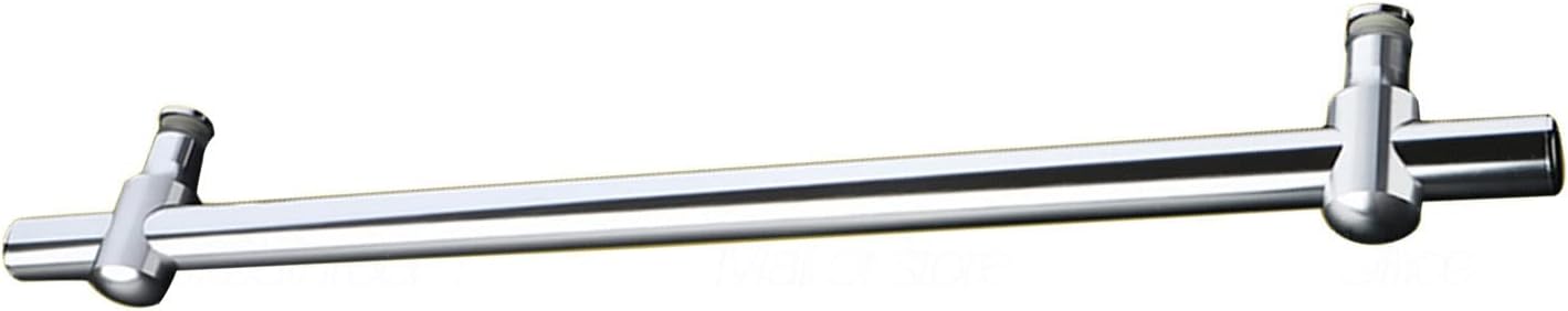 Push and Pull Shower Glass Door Handle, Replacement Bathroom Sliding Door Knobs for Interior Exterior Doors, Adjustable Hole Distance (Size : 440mm)