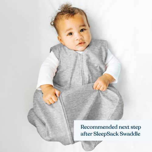 HALO Sleepsack Wearable Blanket 100% Cotton, Heather Grey, Small - Thumbnail 3