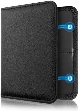 CoBak Kfz Hülle für Fahrzeugschein und Versicherung, Schwarz | Praktische Tasche für alle Fahrzeugdokumente, mit starkem Magnetverschluss, ideal zum Aufbewahren im Autohandschuhfac